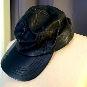 American Apparel leather baseball style cap